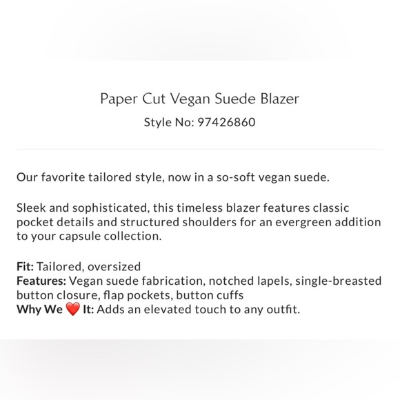 Free People paper cut blazer jacket - Picture 6 of 6